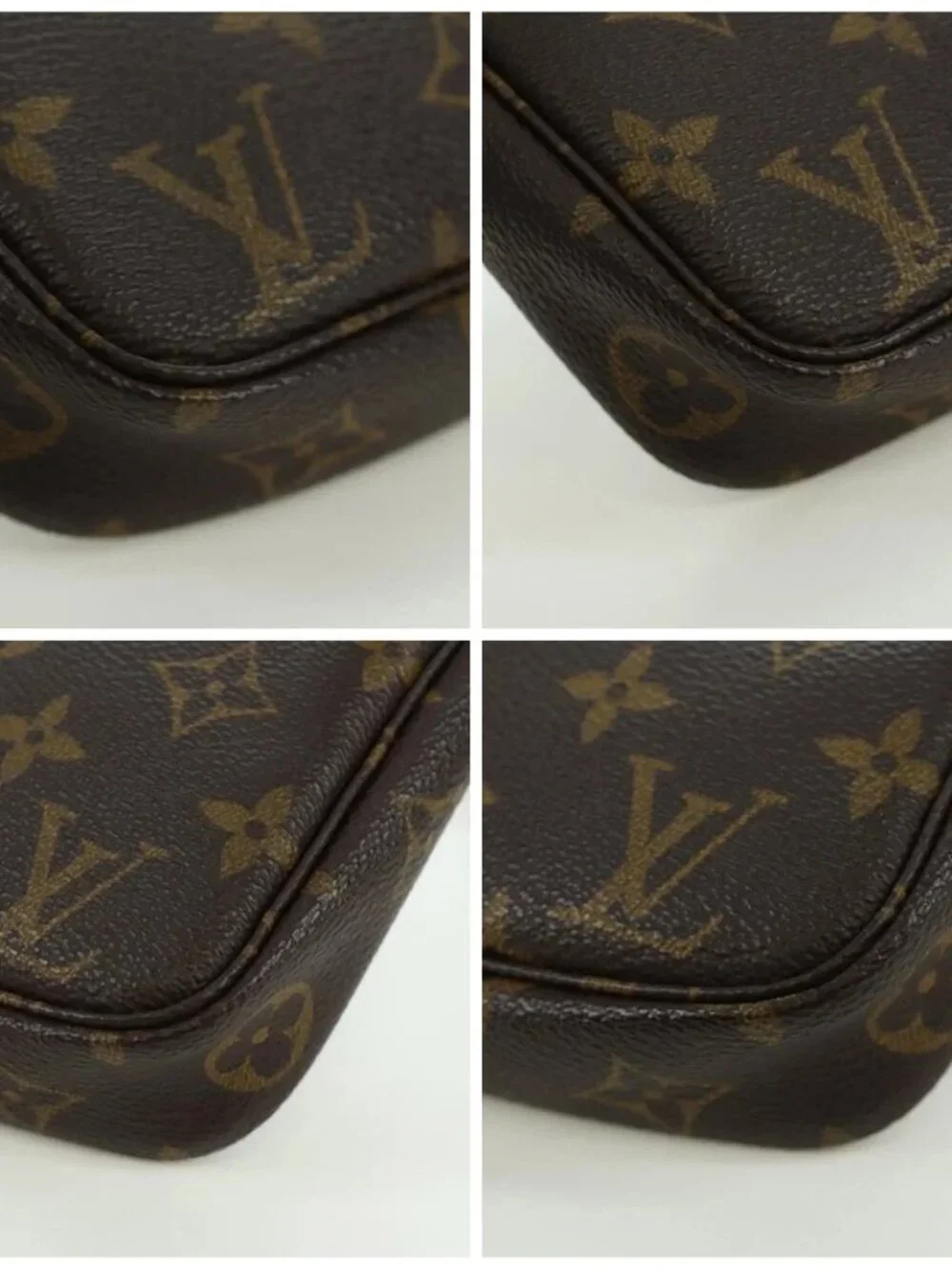 LOUIS VUITTON Monogram Pochette Accessoires Pouch M51980 LV Auth LNZ344V